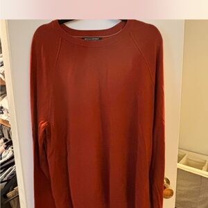 Banana Republic Men's Warm Rust Crewneck Sweater